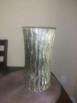 Glass Frosted Vase
