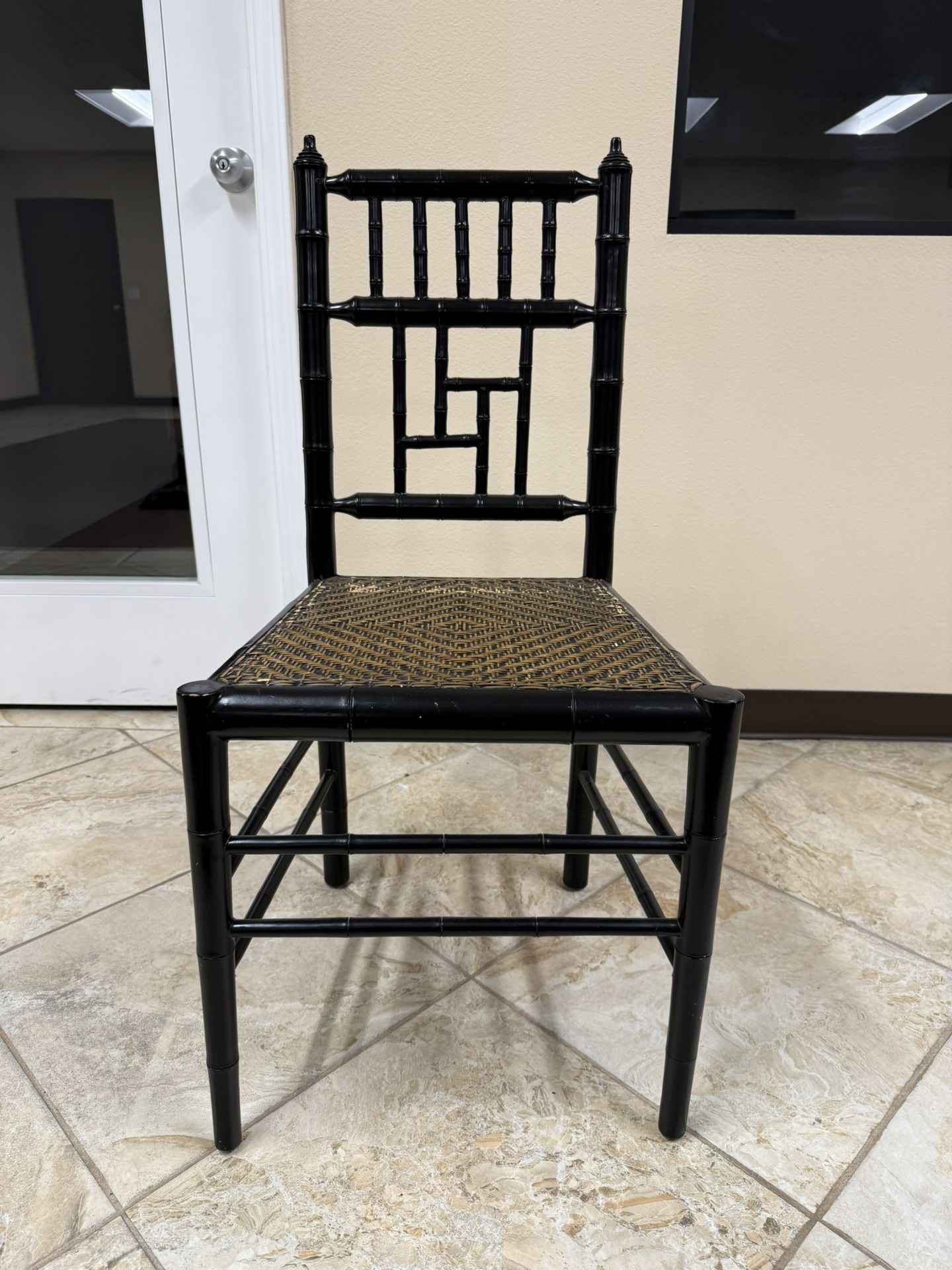 Faux Bamboo Side Chair