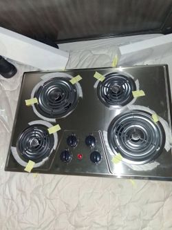 GE stainless steel cook top