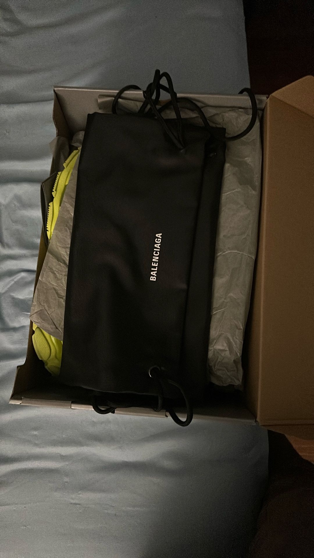 neon light balenciagas