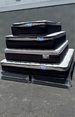⚡️FREE DELIVERY⚡️NEW 12” PillowTop Bamboo Mattress and Box Spring - Twin Full Queen King Cal King 🛏️😴