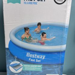 Bestway Fast Set Fill and Rise Pool With Filter New