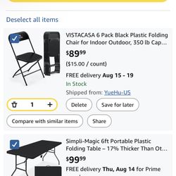 Party Chairs And Tables 