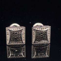 10KT White Gold Diamond Earrings 1.70g .33CTW 180817/11