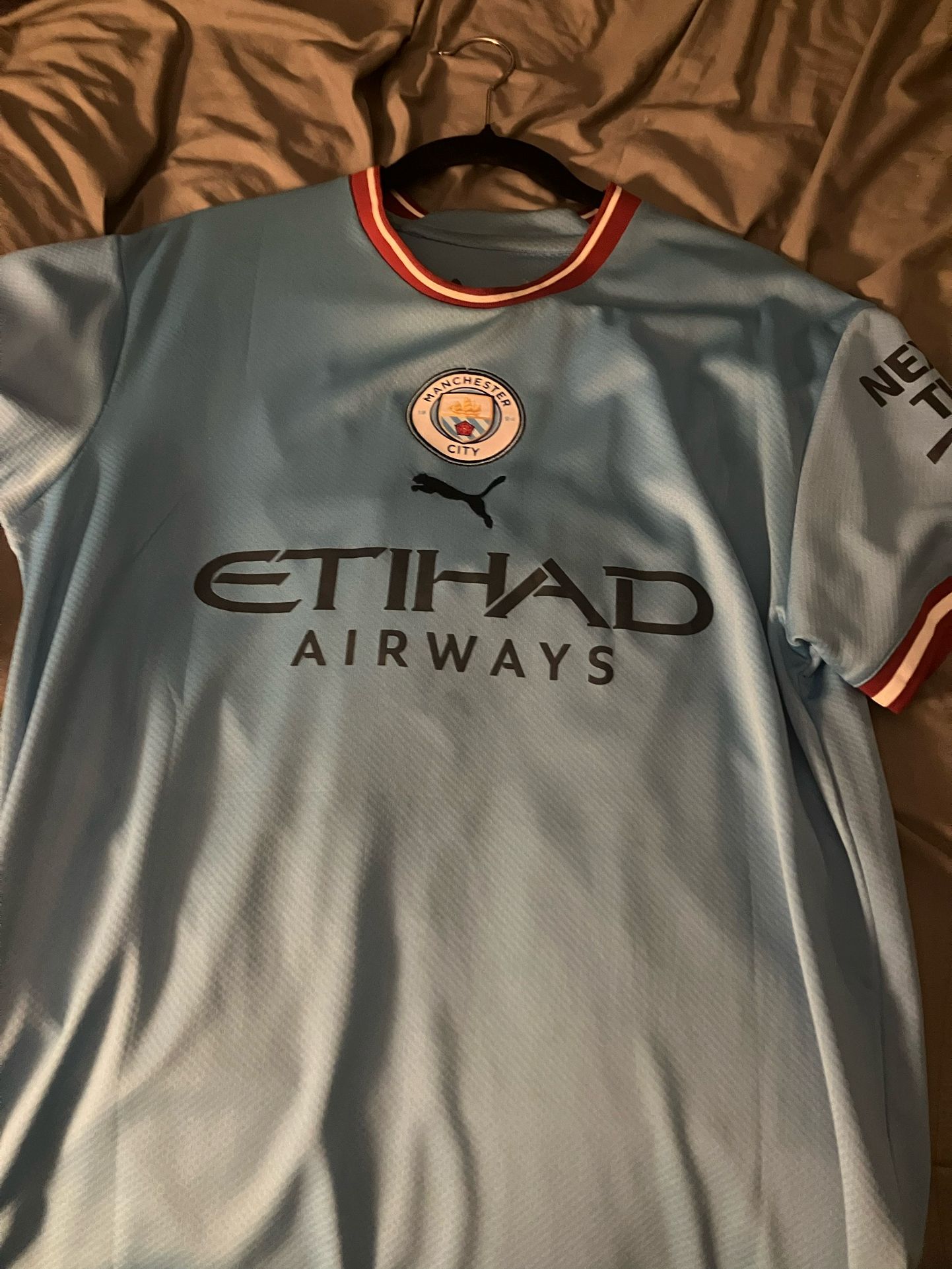 Man City De Bruyne Jersey Size M