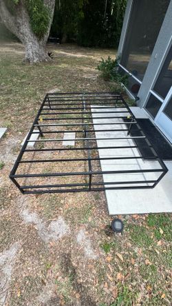 Queen metal bed frame