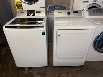 Samsung top load washer and electric dryer HE 4.5&7.4 CUFT