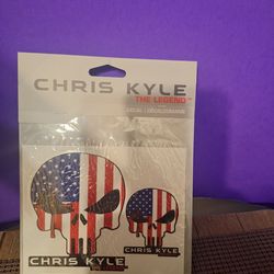 Chris Kyle Decal-American Flag/Skull-$8.00
