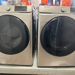 Samsung Electric Washer And Gas Dryer Set