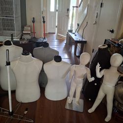 6 Adjustable Maniquins Plus 2 Children