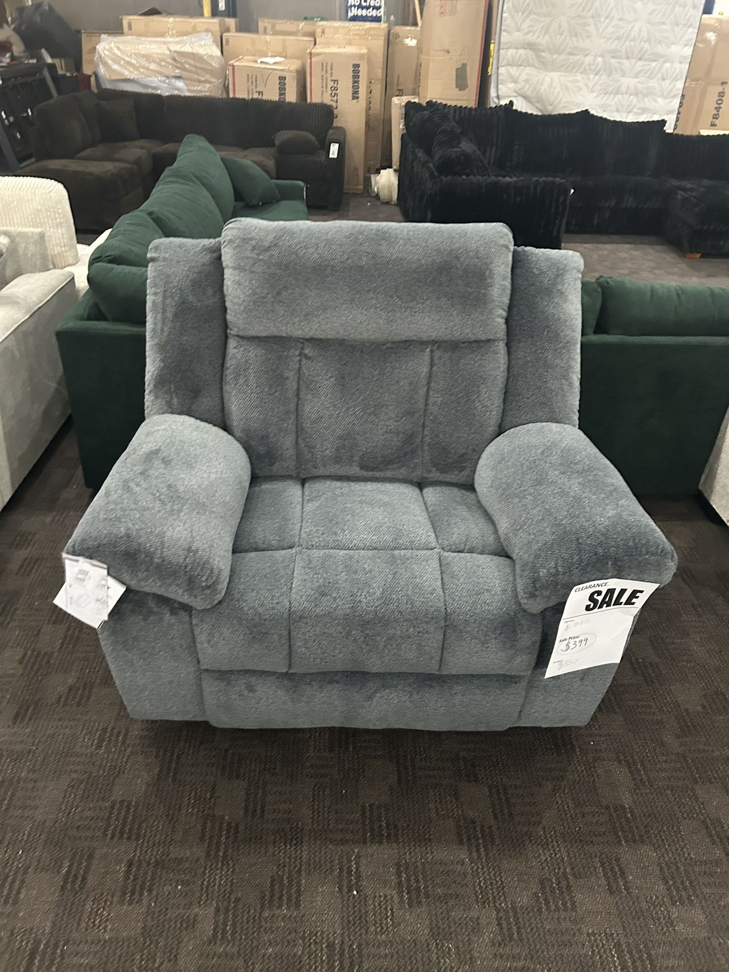 Super Comfy Slate Gray Power Recliner
