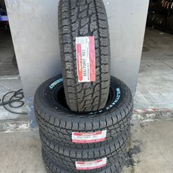 265/70/17 New set Of AT Tires Installed 