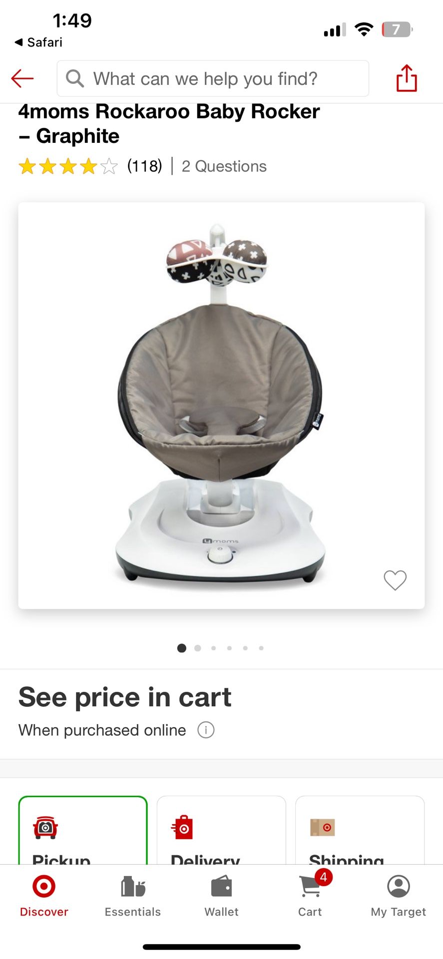 Mamaroo Baby Swing