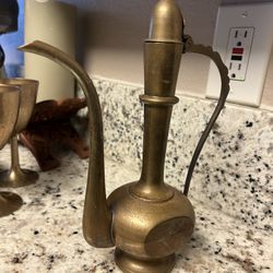 Antique Brass Indian Coffee/tea Pot