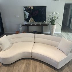 Ivory Modern Sofa