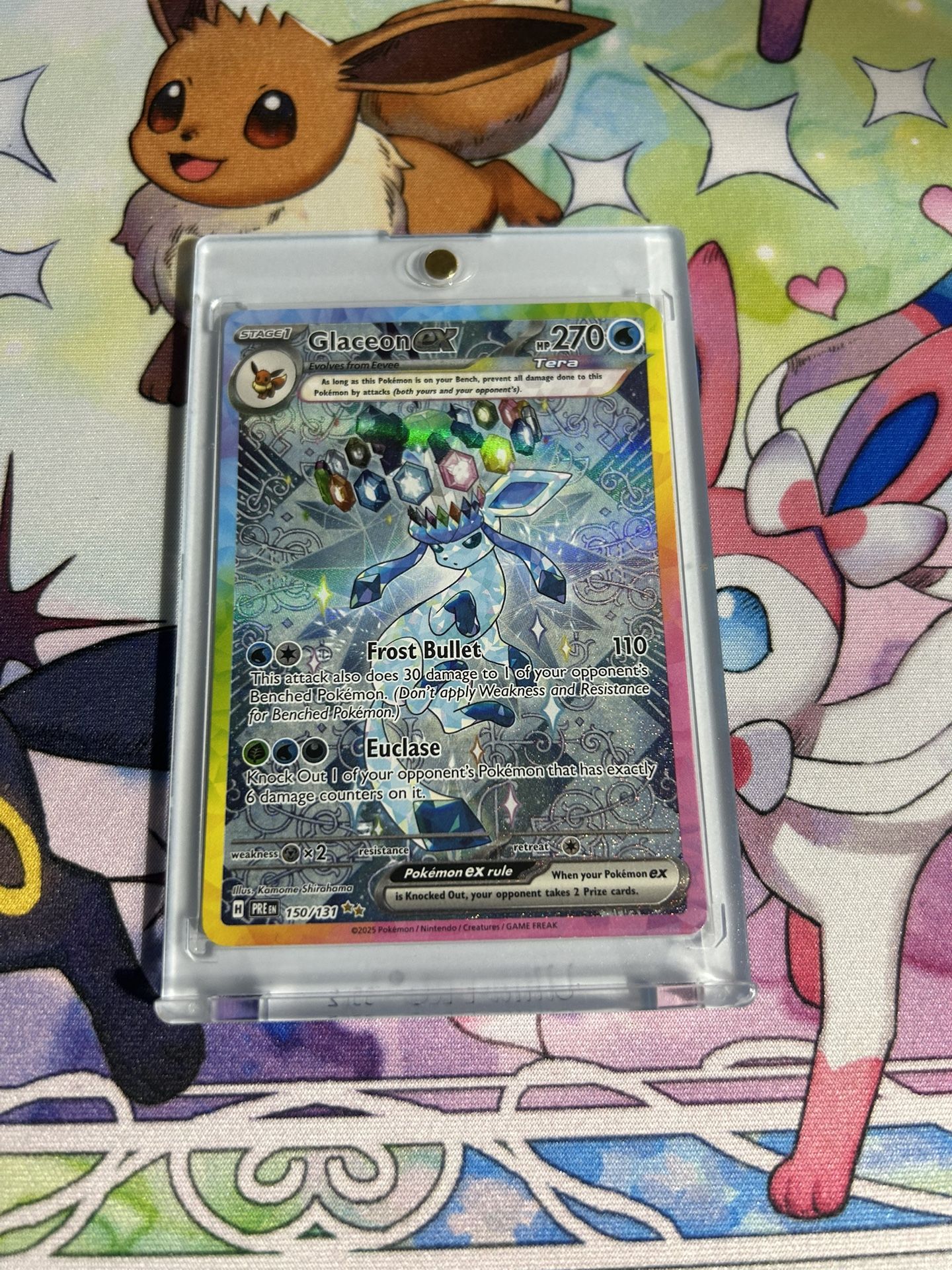Pokemon Card Glaceon Ex