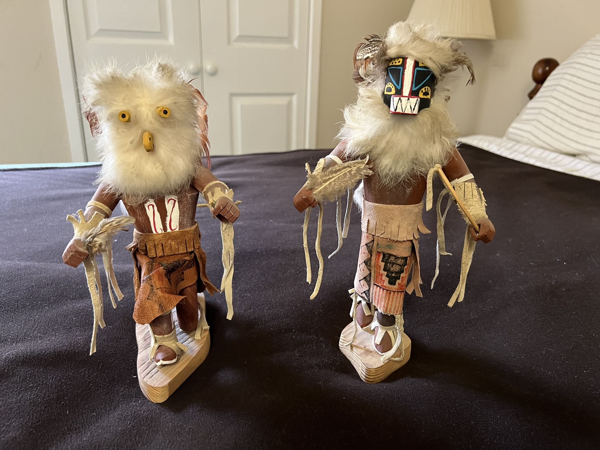 Kachina Dolls. Owl And Badger