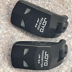 JOYO 2.4GHz Wireless Guitar System 4 Channels Rechargeable Audio Wireless Transmitter Receiver for Guitar Bass Electric Instruments (JW-03) 