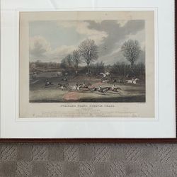 St Albans Steeple Chase Print  26 x 22 Inches