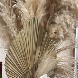 Pompas With Vases From Bridal Shower