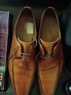 Magnanni Brown Leather Dress Shoes