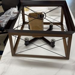 Antique Geometric Industrial Ligh