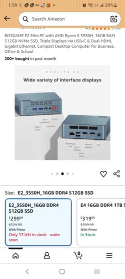 BOSGAME E2 mini PC