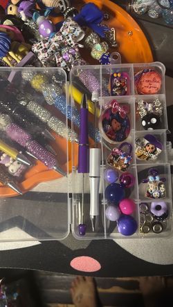 Coraline Beadable Pen Kit with Charms and Beads
