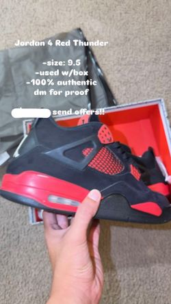 Jordan 4 Red Thunders