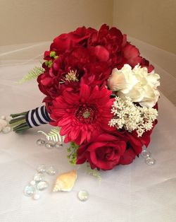 Bride bouquet nautical theme.