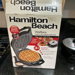 Hamilton Beach waffle maker used one time Like New