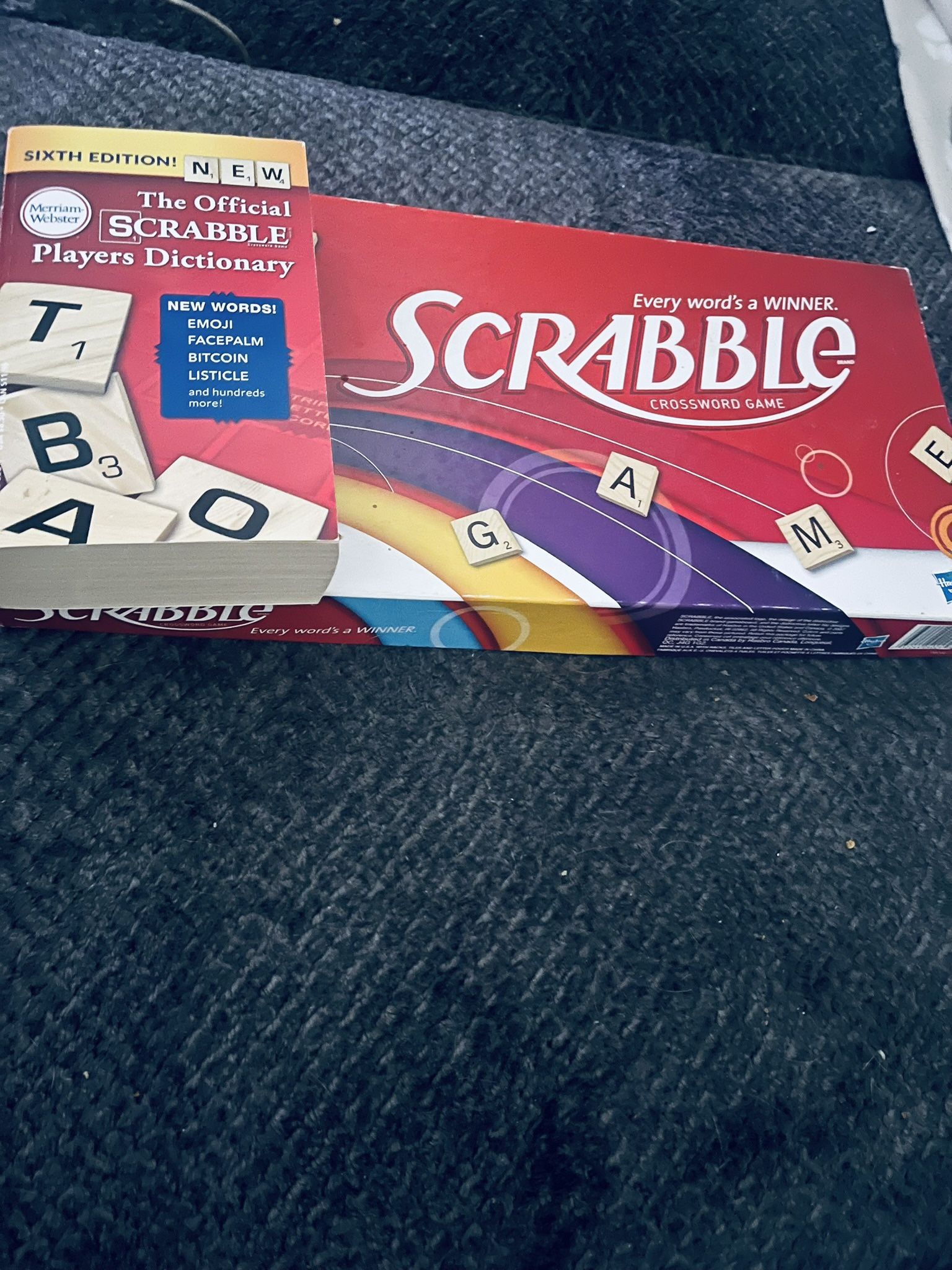 Scrabble game and book
