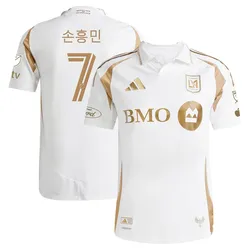 Adidas LAFC Away Jersey, White, Son #7, Men M -New