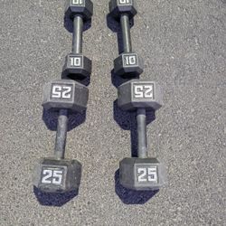 25 and 10