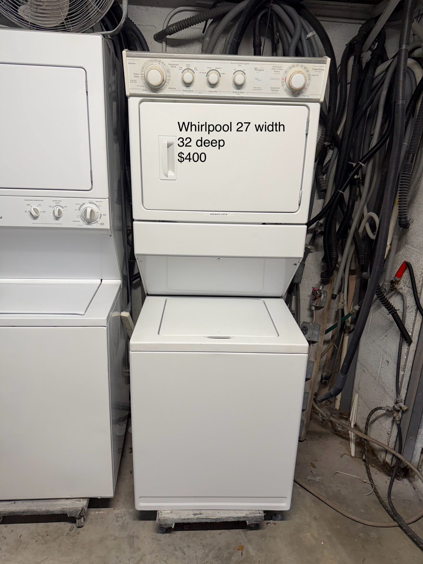 Whirlpool Stackable Washer Dryer