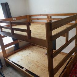 Wooden Bunkbed Set . Excellent Condition .!!