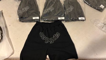 black sp5der shorts