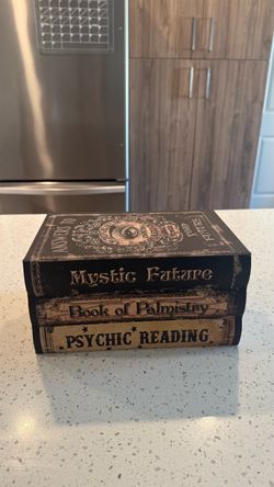 Decorative Stacked Books Mystic Psychic Theme