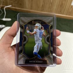 Justin Herbert Panini Rookie Card select Silver. 