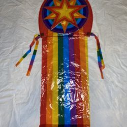 Vintage Used 1993 Quicksilver 25' Star Dragon Kite Rainbow  San Francisco