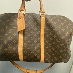 Authentic Louis Vuitton Keep All 55 Travel Duffel Bag 