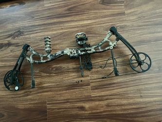 Camouflage hunting bow
