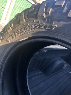 (4) “Nitto Trail Grappler M/T Tires 37x13.50R22LT” OBO