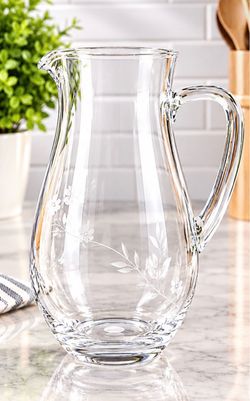 Princess House  Crystal Glass Pitcher