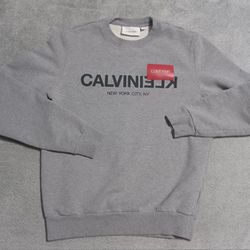 Women's Size Small Calvin Klien Sweatshirt Long Sleeve Newer Gray