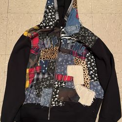 supreme patchwork hoodie