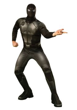 Deluxe Spider-Man Far From Home Stealth Suit Adult with the Spider-Man Far From Home Spider-Man Adult 