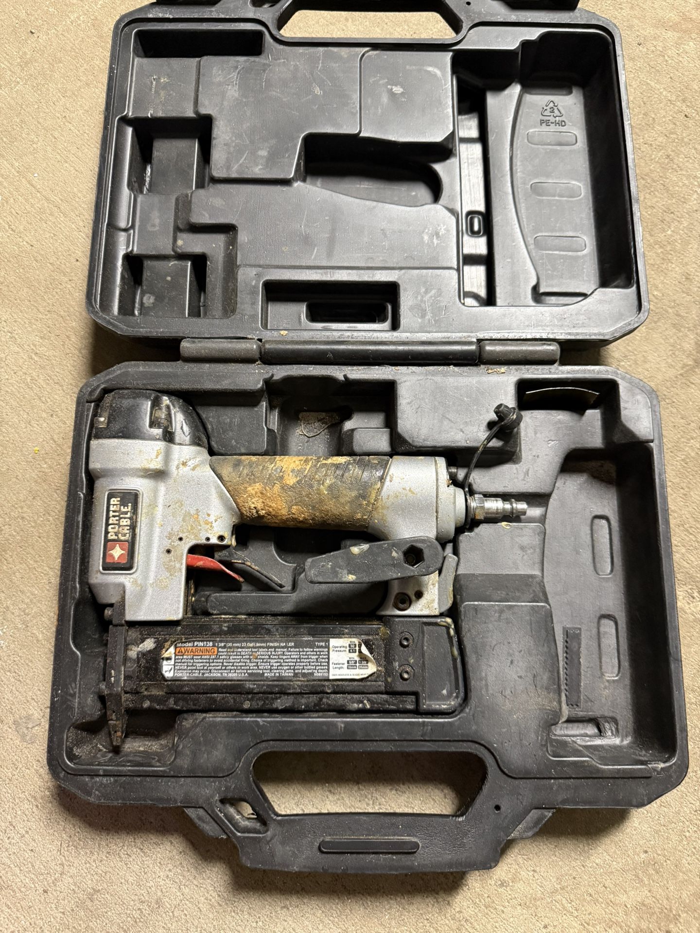 Porter Cable 23 Gauge Pin Nailer tools