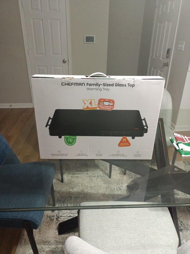 CHEFMAN Family-Sized Glass Top XL