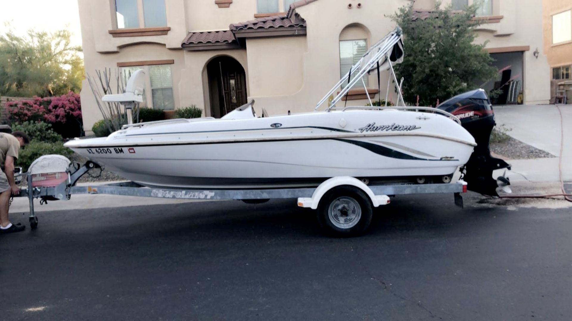 17ft hurricane deck Boat 